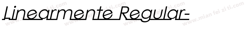 Linearmente Regular字体转换